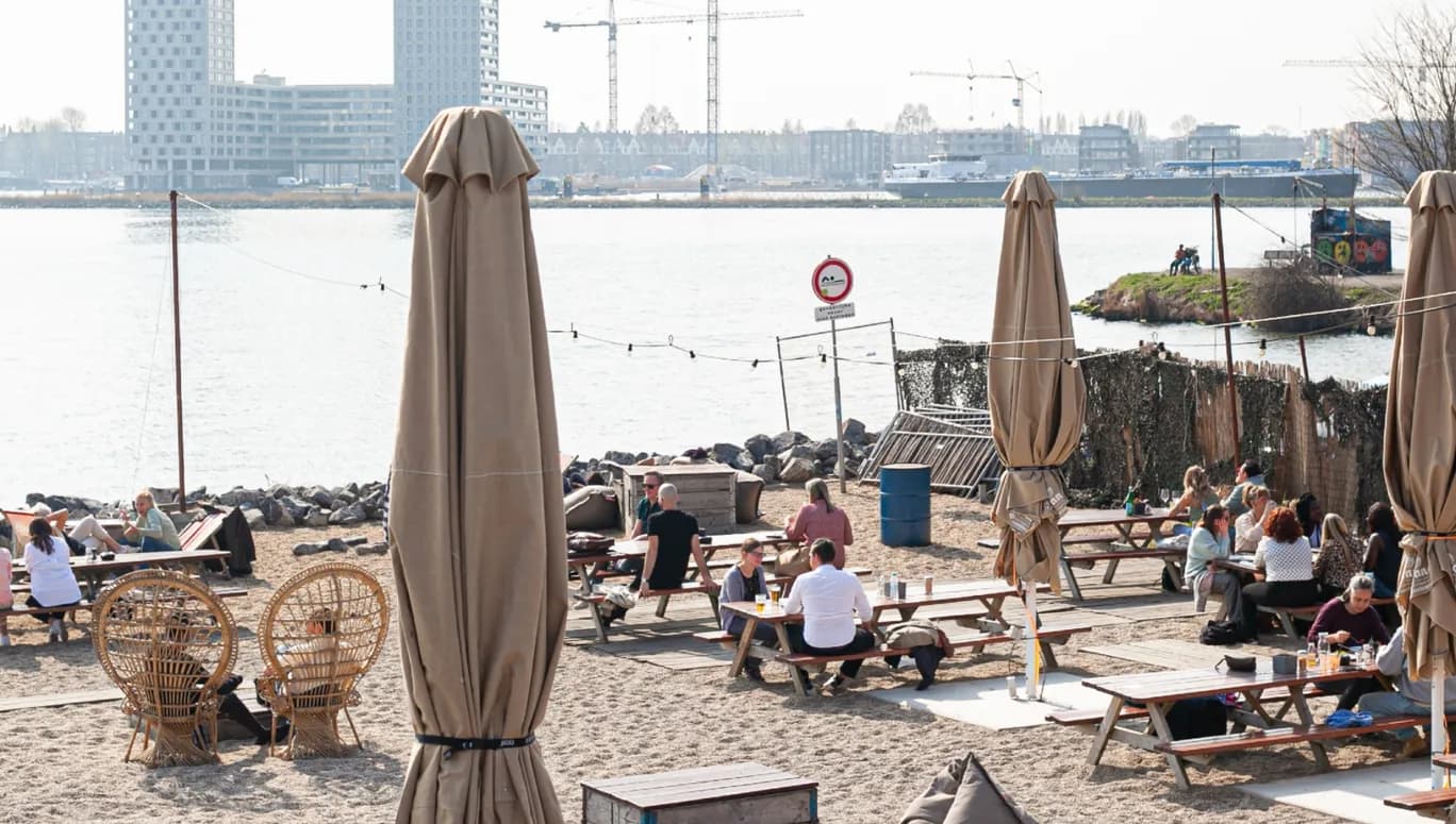 Pllek café-restaurant terrace