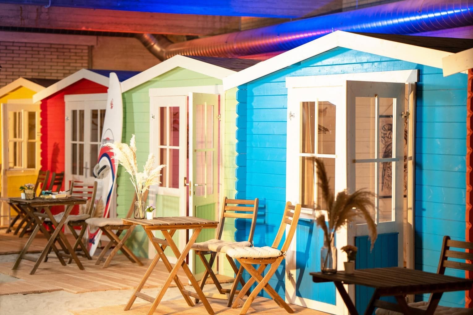 Interiors of Outside Inn indoor campsite hotel