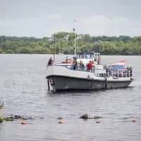 Boat on lake Nieuwe Meer