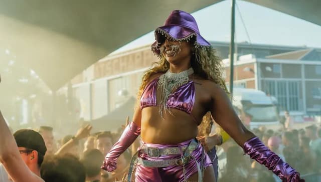 Woman dancing at Tropikali