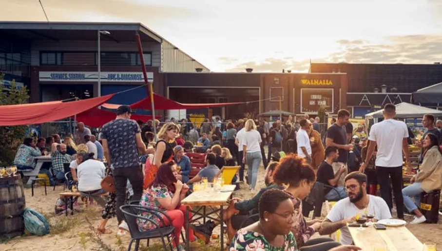 Walhalla Craft Beer brewery exterior and terrace