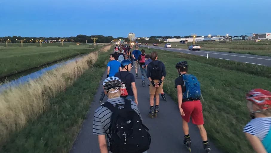 Friday Night Skate people skating