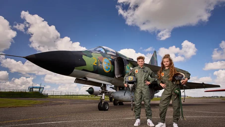 Aviodrome museum kids enjoying and learning about aviation