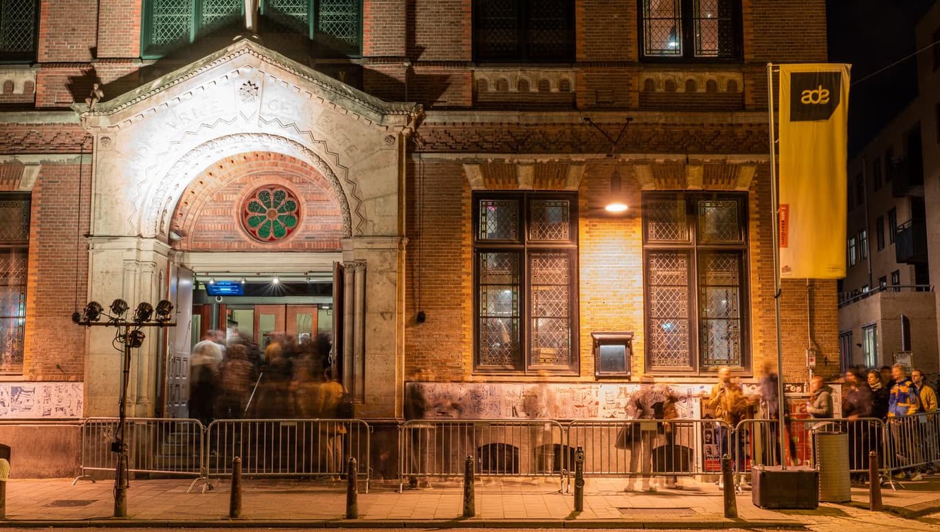 People in line for Paradiso during Amsterdam Dance Event (ADE) 2022.