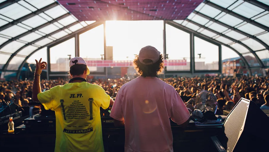 DJ's in the booth during DGTL Festival 2022.