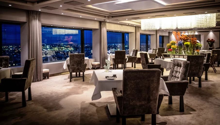 Ciel Bleu restaurant interior