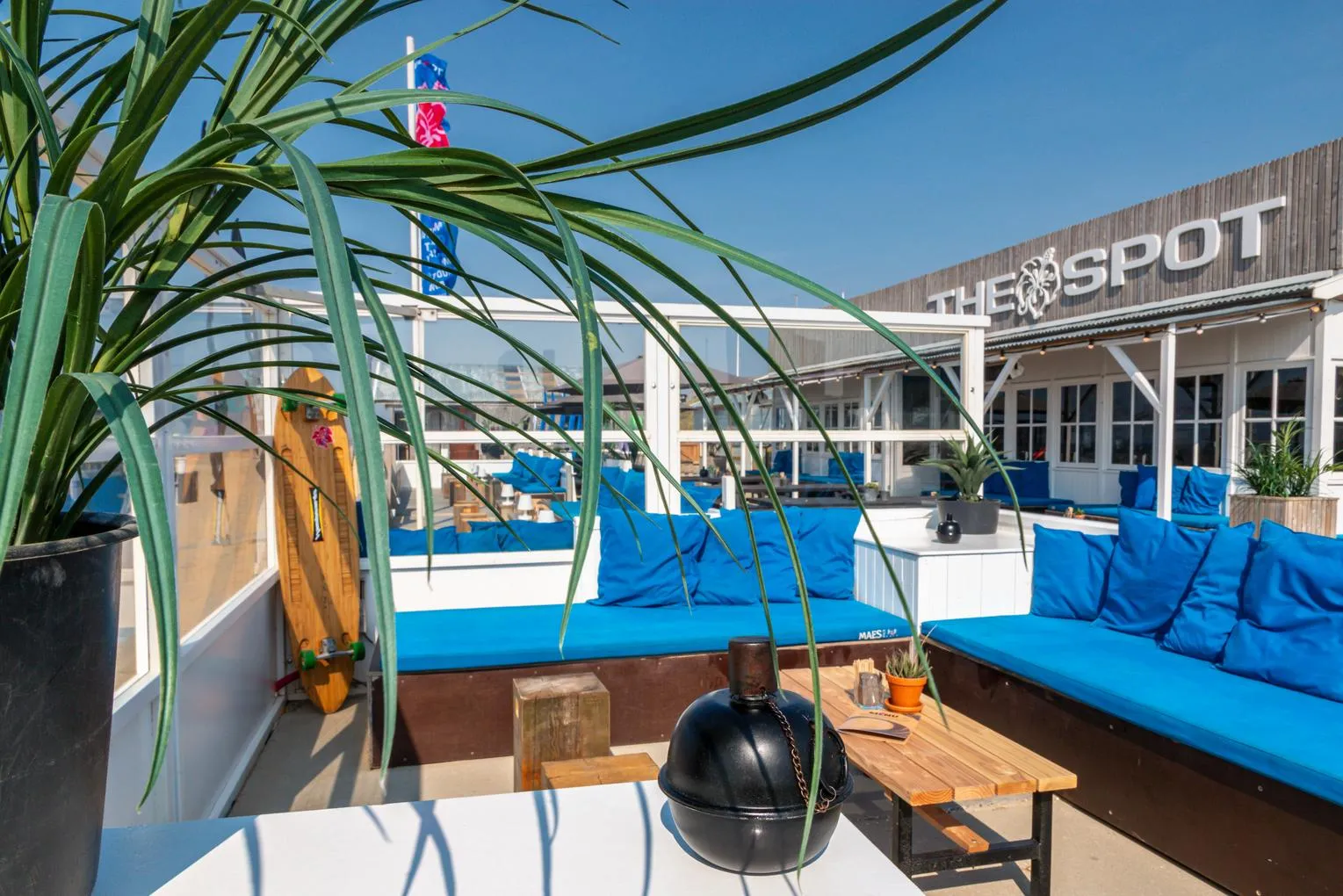 The Spot, beach club, Zandvoort exterior, terrace, seaside