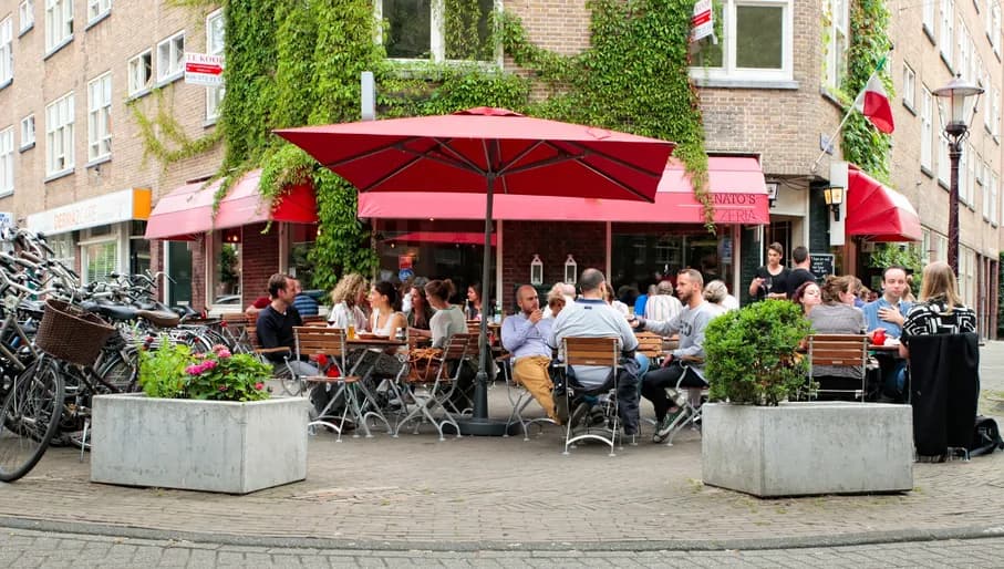 Renato's Pizzeria restaurant exterior and terrace