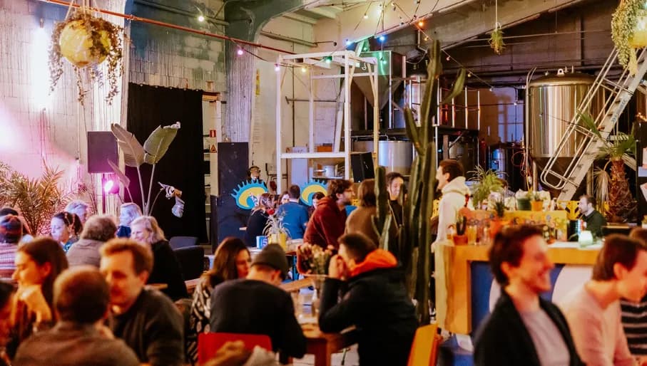 Oedipus Taproom people having a drink