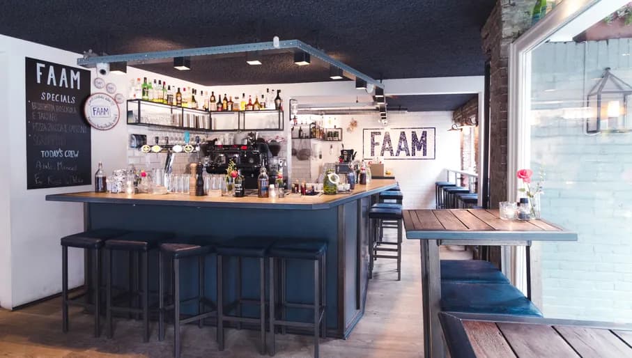 Inside Restaurant Faam