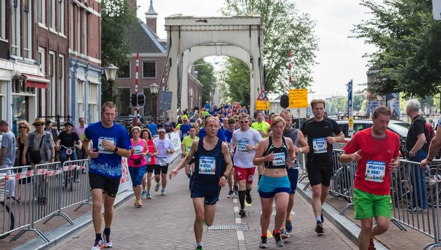 AMSTERDAM, THE NETHERLANDS - JUNE 16, 2016: The Amsterdam Marathon in Amsterdam in a beautiful summer day, The Netherlands on June 16, 2016
720216703
Runners at the TCS Amsterdam Marathon 2016. Shutterstock